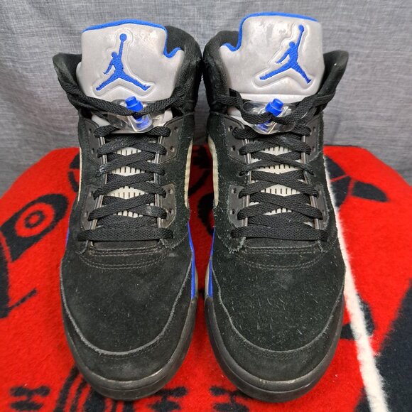 Size 12 Men Nike Air Jordan 5 Racer Blue (CT4838-004) - Picture 3 of 16